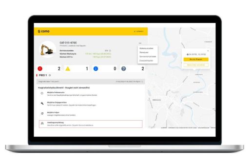 Proaktives Monitoring von Baumaschinenschäden