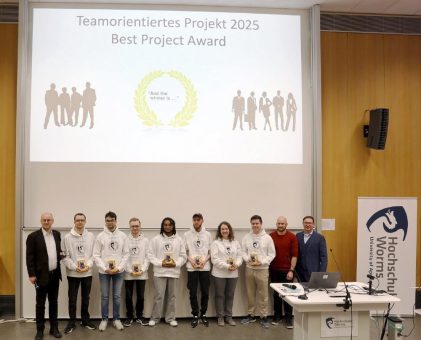Die Abschlusspräsentationen des Teamorientierten Projekts (TOP) der Hochschule Worms sind schon legendär – TOP 2025
