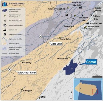 Vital Battery Metals gibt Absichtserklärung hinsichtlich des Erwerbs des Uranprojekts Corvo im Athabasca-Becken bekannt