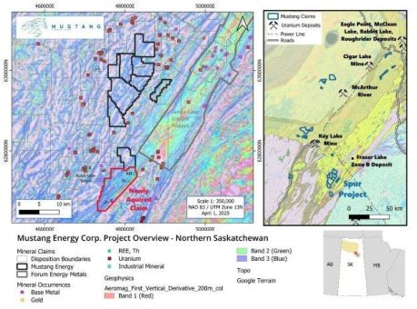 Mustang Energy erweitert das Projekt Spur südlich des Athabasca-Beckens, Saskatchewan, und schließt Verträge über Marketing-Dienstleistungen ab