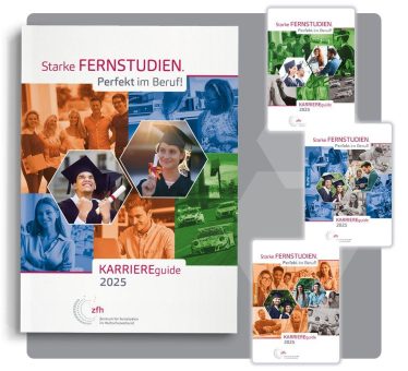KARRIEREguide 2025: Jetzt die Fernstudiengänge im zfh-Verbund entdecken!