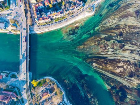 Naturphänomen statt Negativität: Neue Farben & Formen durch Niedrigwasser
