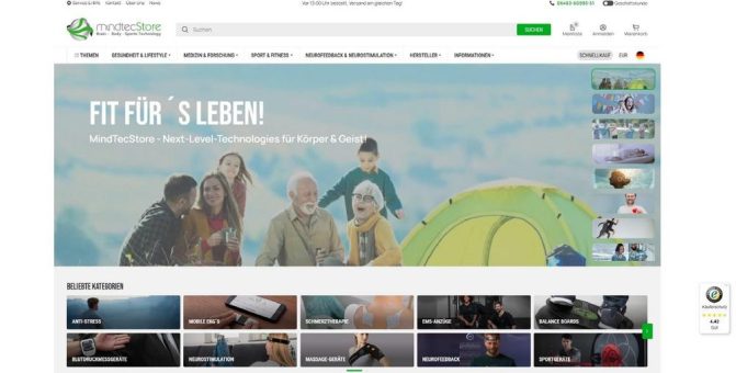 Der MindTecStore präsentiert sich im neuen Design: Modern. Klar. Nutzerfreundlich.