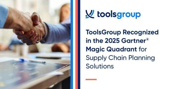 ToolsGroup wurde zum zweiten Mal in Folge im 2025 Gartner(R) Magic Quadrant(TM) für Lieferkettenplanungslösungen ausgezeichnet