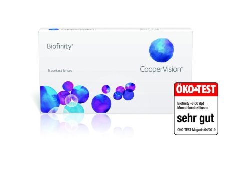 Biofinity® von CooperVision mit sehr gut bewertet