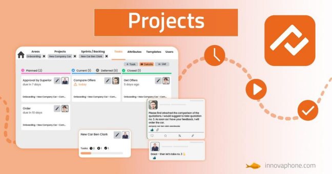 innovaphone Projects: Mit kollaborativem Projektmanagement zu mehr Produktivität