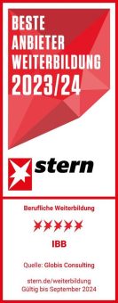 Fünf Sterne: IBB gehört erneut zu den „Besten Anbietern für berufliche Weiterbildung“