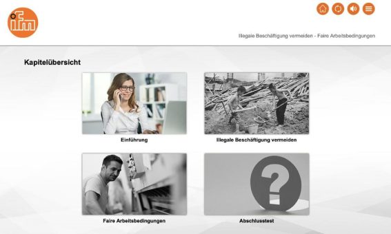 Faire Arbeitsbedingungen: ifm electronic gmbh schult mit einem Lernprogramm von M.I.T e-Solutions GmbH