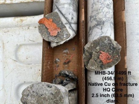 Giant Mining erweitert MHB-34 über 1.850 Fuß hinaus und trifft auf gediegenes Kupfer, Cuprit und Chalkopyrit auf dem Kupfer-Silber-Gold-Projekt Majuba Hill in Nevada