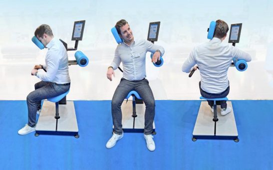 HUR präsentiert neuen Nackentrainer auf der therapie Leipzig