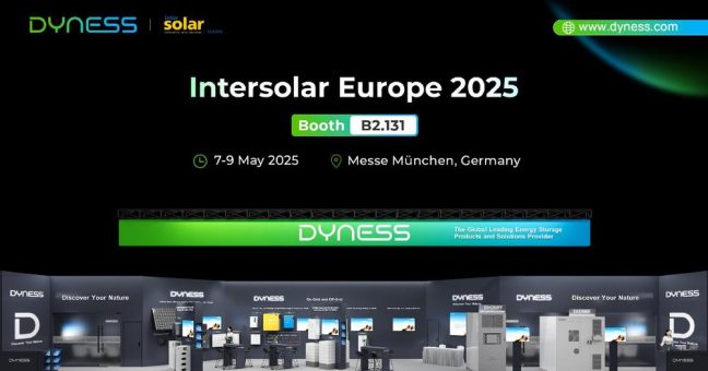 Dyness präsentiert fortschrittliche Energiespeicherlösungen auf der Intersolar Europe 2025