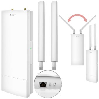 7links Outdoor-WiFi-6-Repeater WLR-1260, bis 3.000 Mbit/s, Dual-Band, 10 dBi, IP65