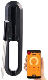 Rosenstein & Söhne Kabelloses Braten- und Fleischthermometer für Grill oder Ofen, App