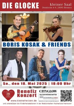 Boris Kosak & Friends: Benefizkonzert zugunsten „Kleine Herzen Hannover e.V.“