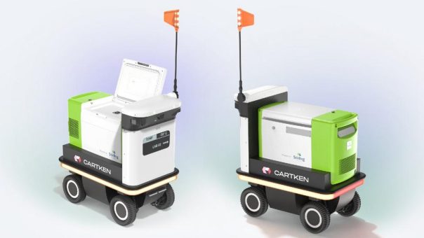 Cartken und Stirling Ultracold schließen Partnerschaft für Transport von Materialien unter Ultra-Tiefkühlung mit autonomen Robotern