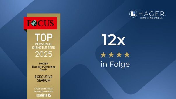 HAGER erneut als „Beste Personalberater“ ausgezeichnet – Technologie, Marktverständnis und Menschlichkeit als Erfolgsfaktoren