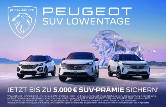 PEUGEOT Löwentage: SUV-Modelle im Fokus