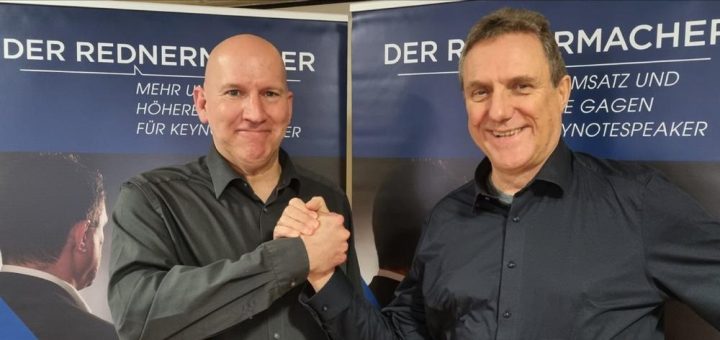 Zusammenarbeit: Keynote Speaker Andreas Becker und Redner – Ikone Heinrich Kürzeder