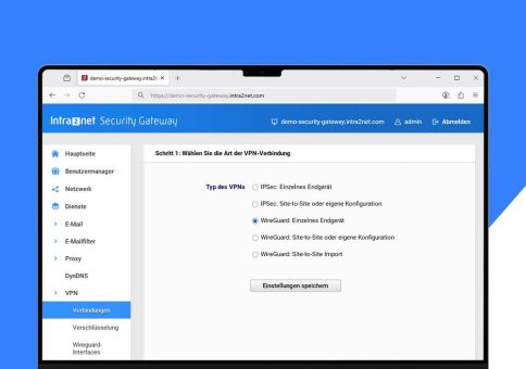 Intra2net Security Gateway 7 jetzt mit WireGuard VPN