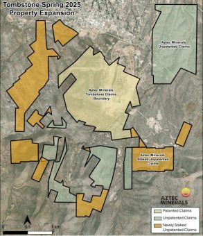 Aztec erweitert Landpaket auf Konzessionsgebiet Tombstone in Arizona