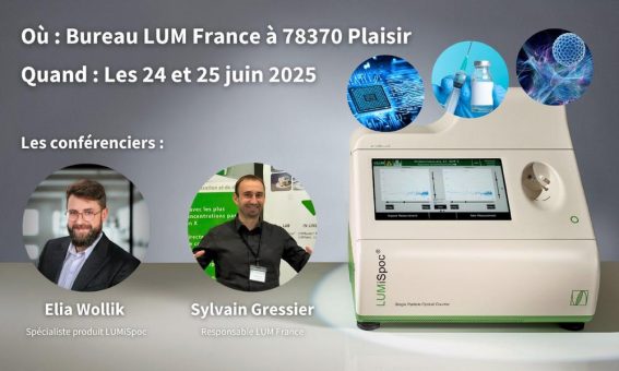 Große Expertise zu kleinen Partikeln – Expertentage zur Partikelcharakterisierung bei LUM France