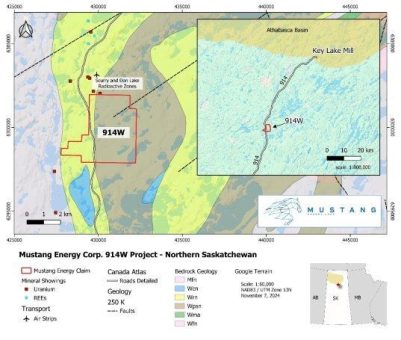 Mustang Energy Corp. nimmt Feldprogramm auf dem Uranprojekt 914W auf