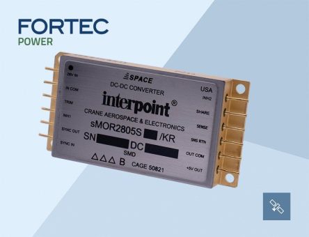 Zuverlässige DC/DC-Konverter der Interpoint® sMOR-Serie™ für Raumfahrtanwendungen