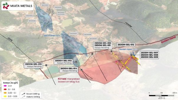 Miata Metals bestätigt Gold im Grundgestein des Goldprojekts Sela Creek in Surinam