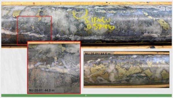 Sterling Metals durchteuft in seinem ersten Bohrloch in der erhaltenen Porphyr-Kupferlagerstätte auf dem neu umbenannten Kupferprojekt Soo 359,3 m mit 0,36% CuÄq in mehreren Bornitzonen nahe der Oberfläche