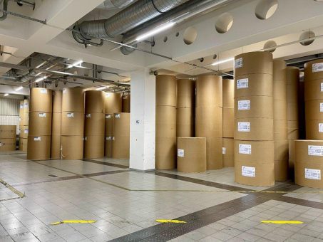 Papierrollen-Management bei DDV-Druck in Dresden