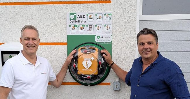 Neuer Defibrillator am Standort der signotec GmbH in Rodewald