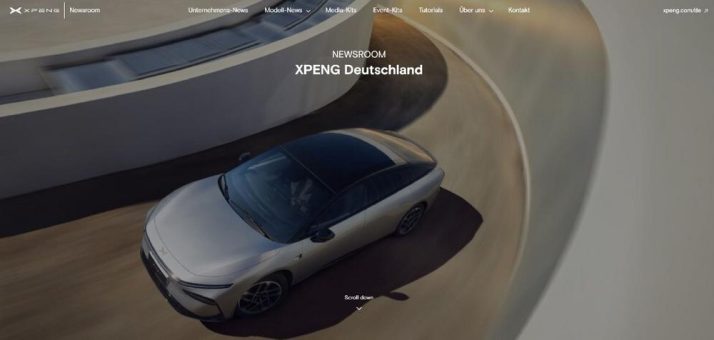 Smarte Elektromobilität im Blickpunkt: XPENG Deutschland startet eigenen Newsroom