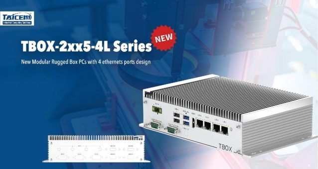 TBOX-2xx5-4L Serie – Neuer robuster Box PC mit 4 GbE Ports für industrielle Anwendungen