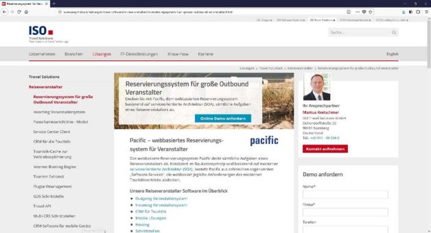 ISO Travel Solutions gewinnt Fineway als Neukunden für Pacific