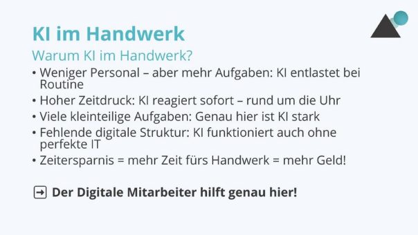 Innovative KI-Lösungen im Handwerk