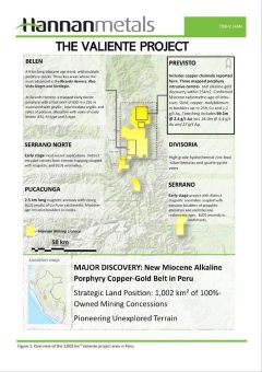 Hannan identifiziert zwei neue Zonen mit Goldmineralisierung bei Previsto und erweitert den mineralisierten Fussabdruck auf eine Streichlänge von 650 m