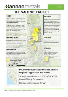 Hannan identifiziert zwei neue Zonen mit Goldmineralisierung bei Previsto und erweitert den mineralisierten Fussabdruck auf eine Streichlänge von 650 m
