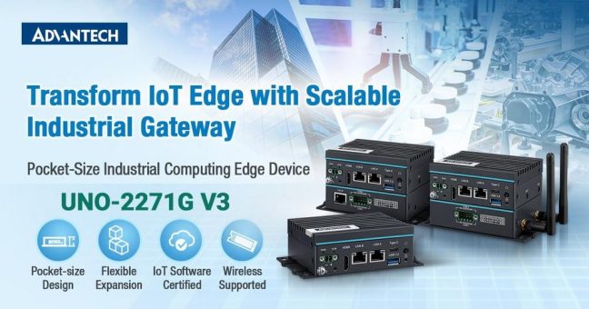 BMC Solutions präsentiert: UNO-2271G V3 – Kompaktes IoT-Gateway für die Industrie 4.0