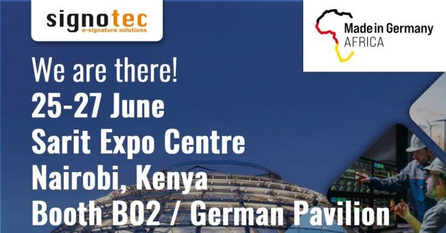 signotec auf der Made in Germany – Africa Messe 2025