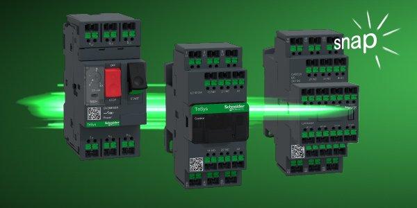 Schneider Electric: TeSys Snap-In verringert die Anschlusszeit von Motorschützen und  Motorschutzschaltern um bis zu 96 Prozen