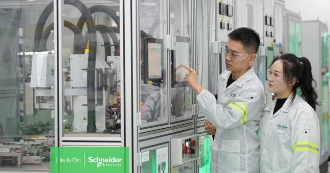 Das Weltwirtschaftsforum zeichnet das Schneider Electric Werk in Wuxi, China, als Sustainability Lighthouse aus