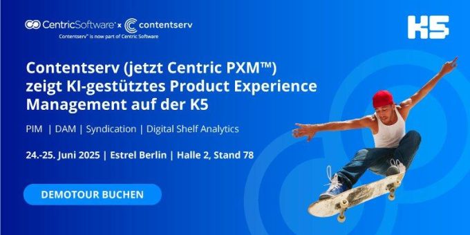 Contentserv – jetzt Centric PXM – präsentiert KI-gestütztes Product Experience Management auf der K5 2025
