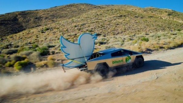 Ditchit sprengt den ikonischen Twitter-Vogel zur Eröffnung des lokalen Marktplatzes in die Luft