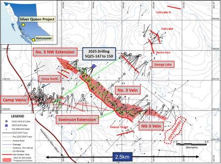 Equity Metals nimmt Bohrungen im Silber-Gold-Konzessionsgebiet Silver Queen in British Columbia auf