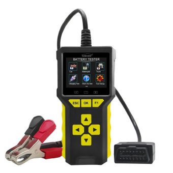 Lescars Professioneller 2in1-OBD2-Scanner und Batterie-Tester OD-455, HD-Farbdisplay
