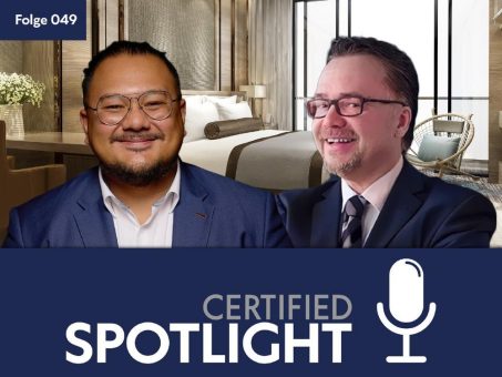 Vertriebsleidenschaft trifft Hotelkompetenz: Gabriel Schwärzel zu Gast in Folge 49 des Certified Spotlight Podcasts