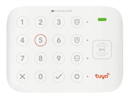 VisorTech 6-teiliges WLAN-Alarmanlagen-Set XMD-5055.app mit 3 Sensoren, 2 RFID-Schlüssel, App
