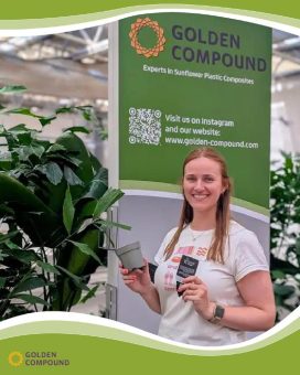 Golden Compound stellt nachhaltige Pflanztöpfe auf Bauhaus Hausmesse im Intermarkt Thielen vor
