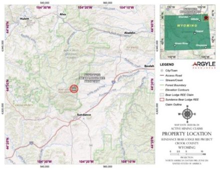 Argyle Resources Corp. stellt Antrag für 21 Mineralschürfrechte in Crook County (Wyoming)