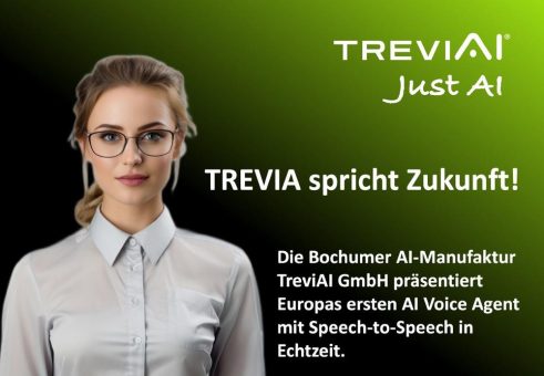 TREVIA spricht Zukunft! Europas erster AI Voice Agent mit Speech-to-Speech in Echtzeit.